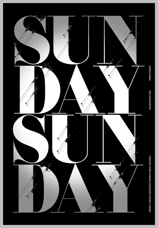 Minimalist Poster Design Examples - Weekday Project